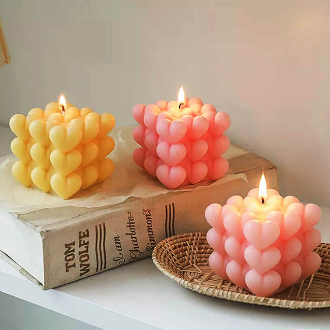 Svijeća „Bubble heart“ , Candle S